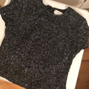 Papell Boutique Sequins Shirt